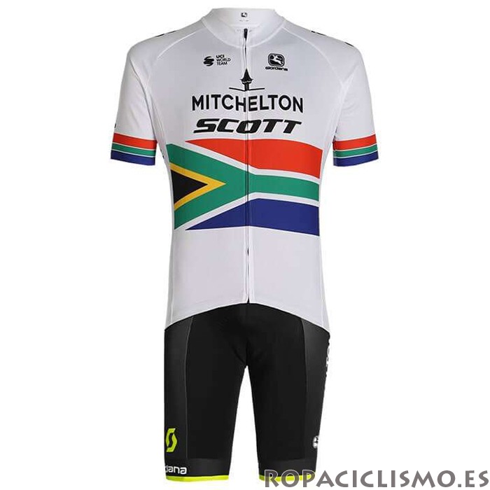 2020 Maillot Mitchelton-scott Tirantes Mangas Cortas Campeon Africa Del Sur